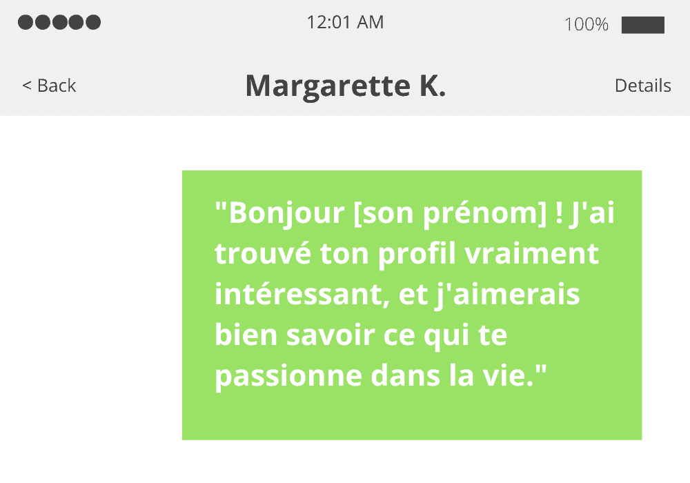 Premier message à envoyer à une fille inconnue 60 exemples