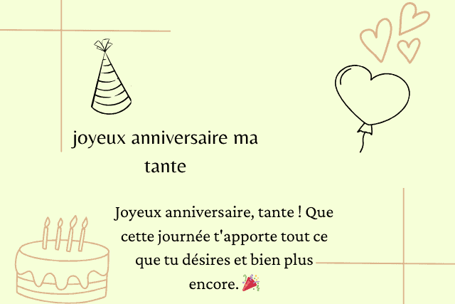 joyeux anniversaire ma tata adorée