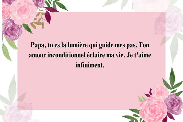 papa texte touchant