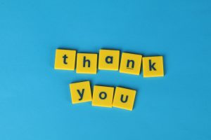 message pour dire merci à quelqu'un