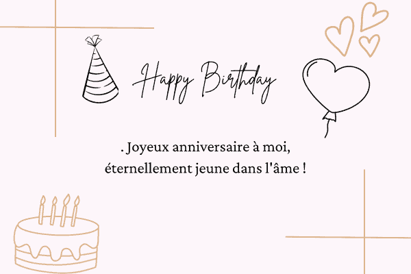 50 textes joyeux anniversaire à moi même - questions à poser