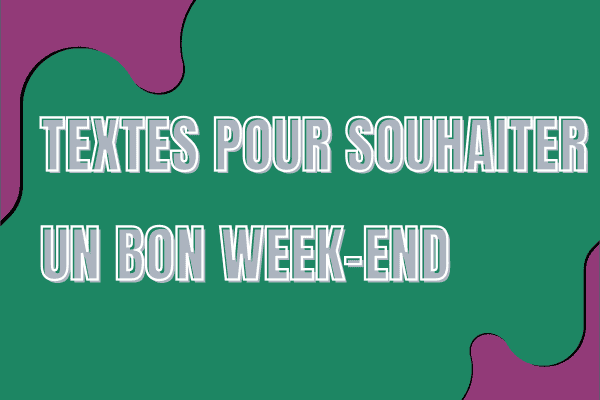 souhaiter un bon week-end