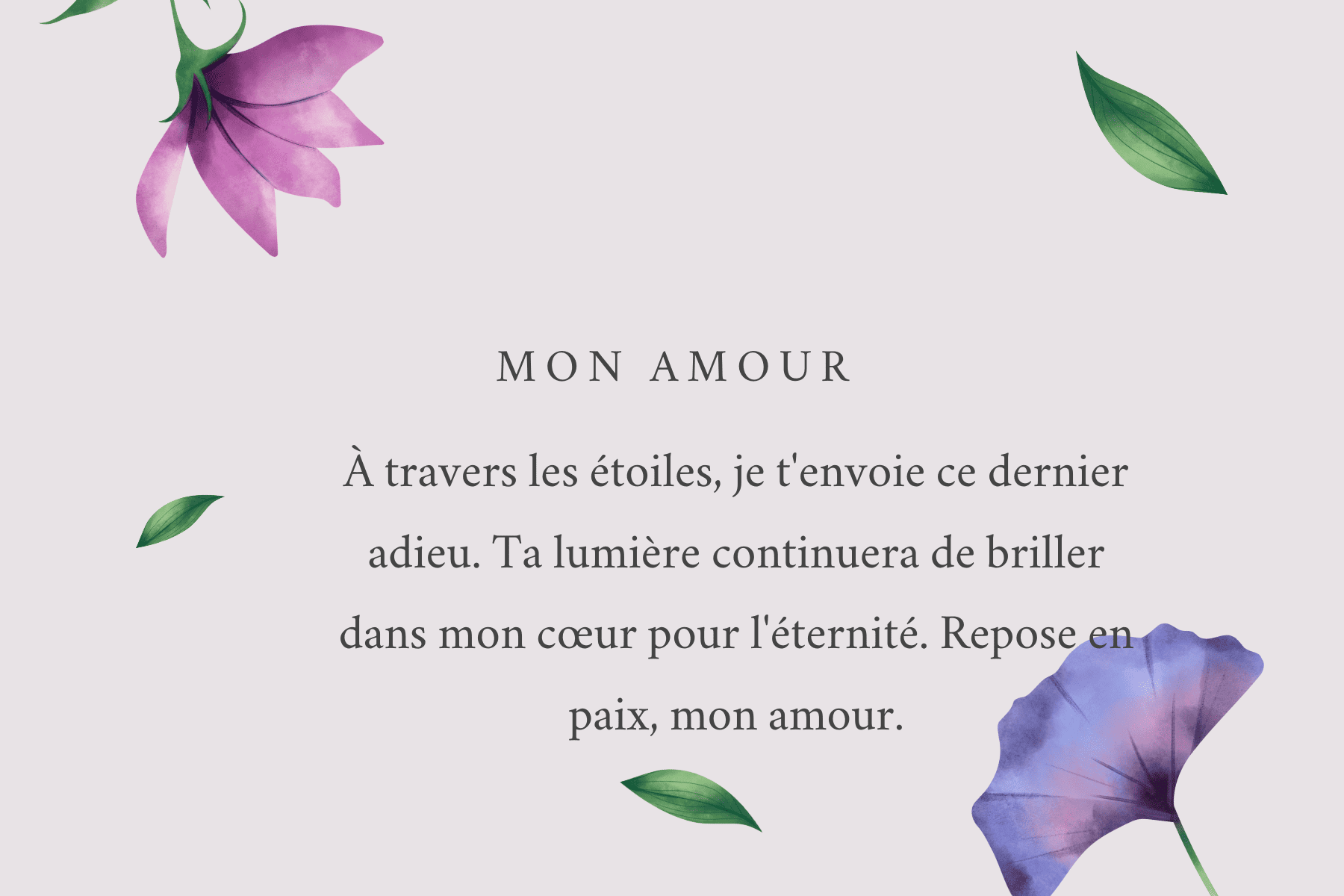 texte pour rendre hommage à mon mari décédé