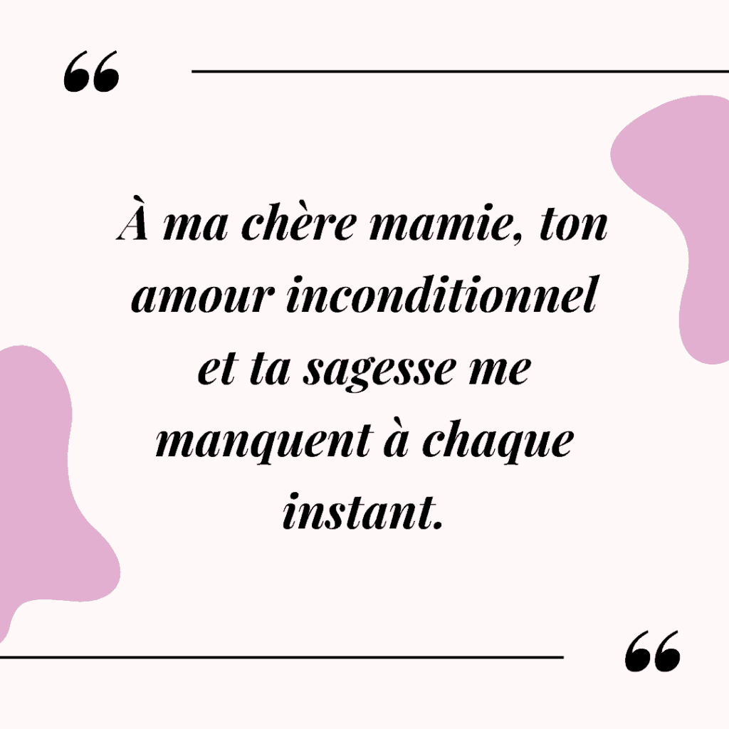 texte pour rendre hommage à ma grandmère décédée questions à poser